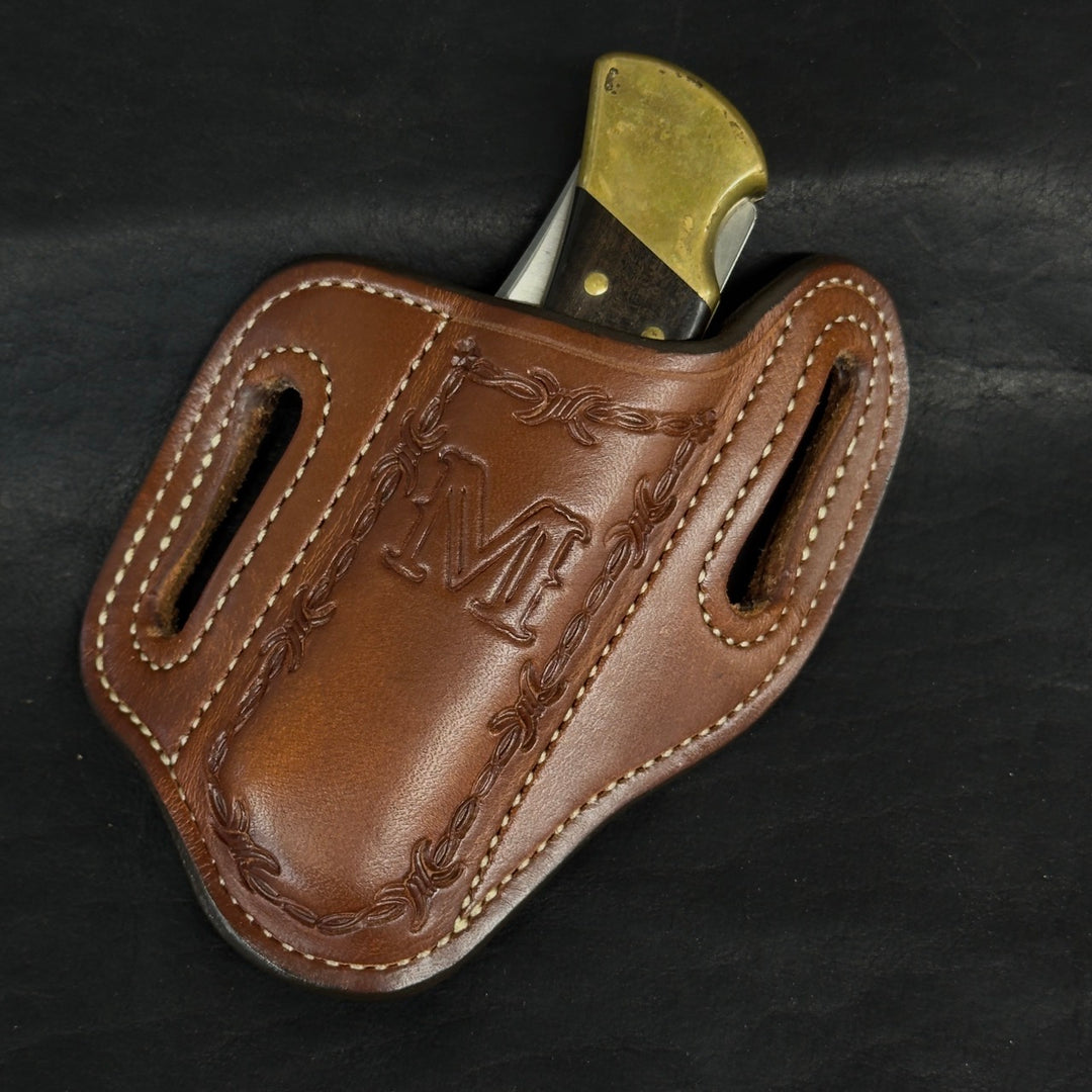 *In Stock* RH Slant Knife Sheath - Buck 110/Large Folding Knife