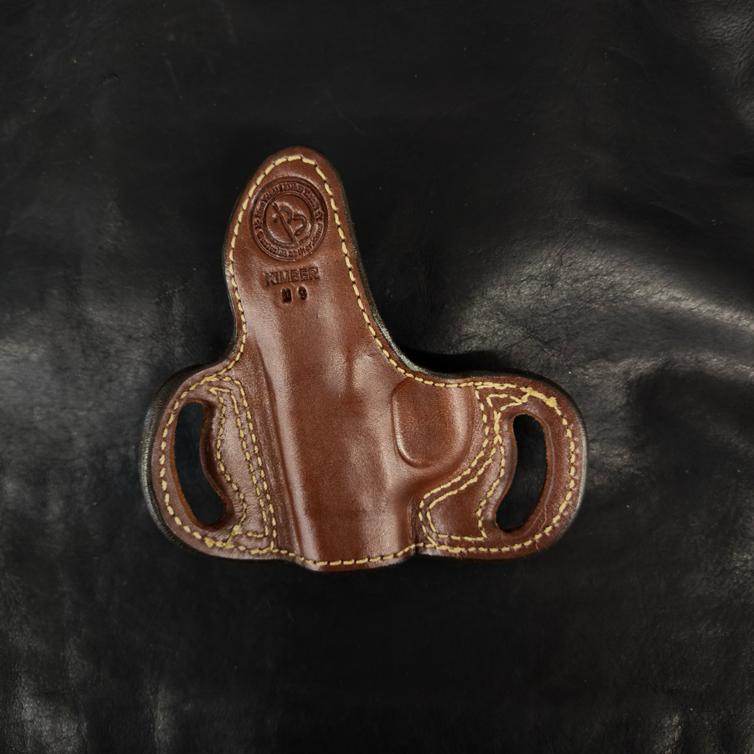 *In Stock* RH Belt Slide Holster Saddle Oil Finish Kimber Micro 9