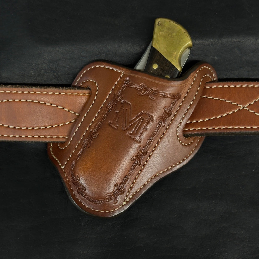 *In Stock* RH Slant Knife Sheath - Buck 110/Large Folding Knife