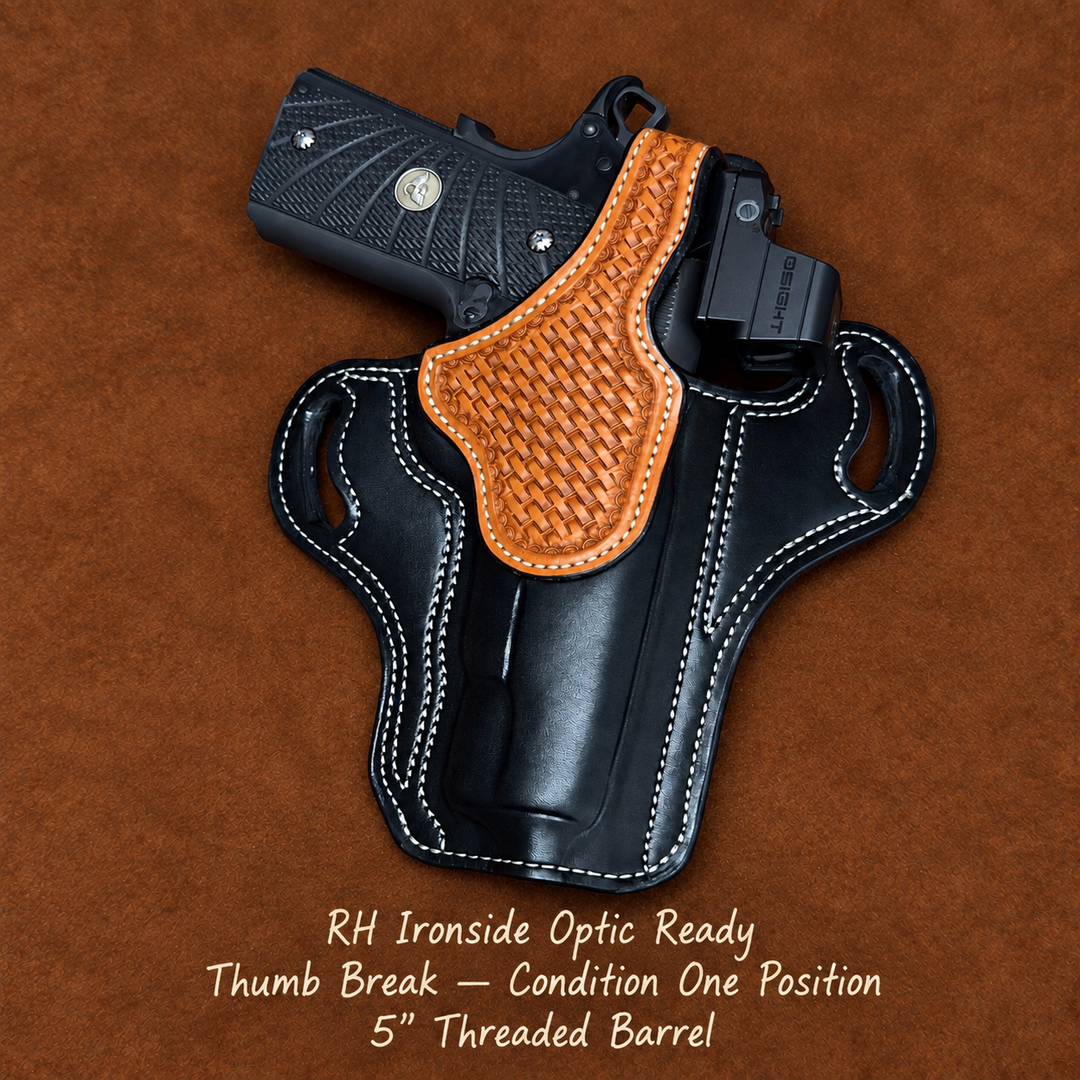 *Made to Order* LH/RH Ironside Holster - 1911 Platform, Single Action or Double Action Revolvers