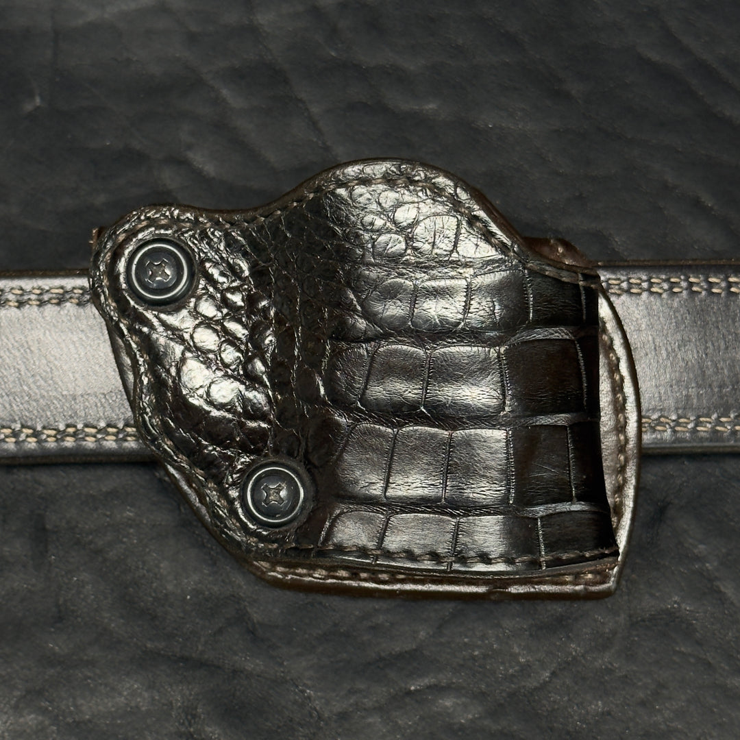 *In Stock* RH BBQ Holster - Staccato - Dark Chocolate Genuine Super Exotic