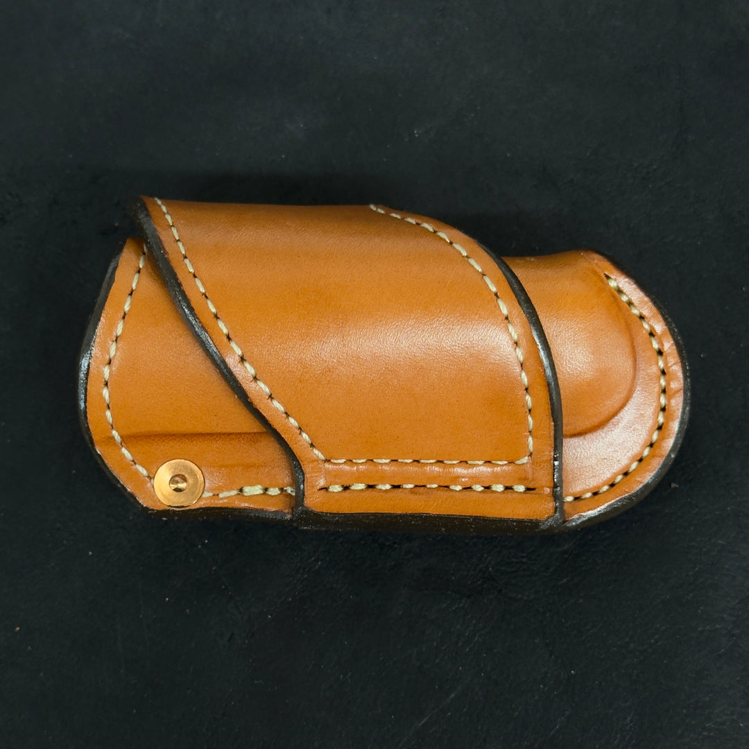 *In Stock* Premium Cross Draw Sideways Knife Sheath Case 2-Blade Trapper (4 1/8")