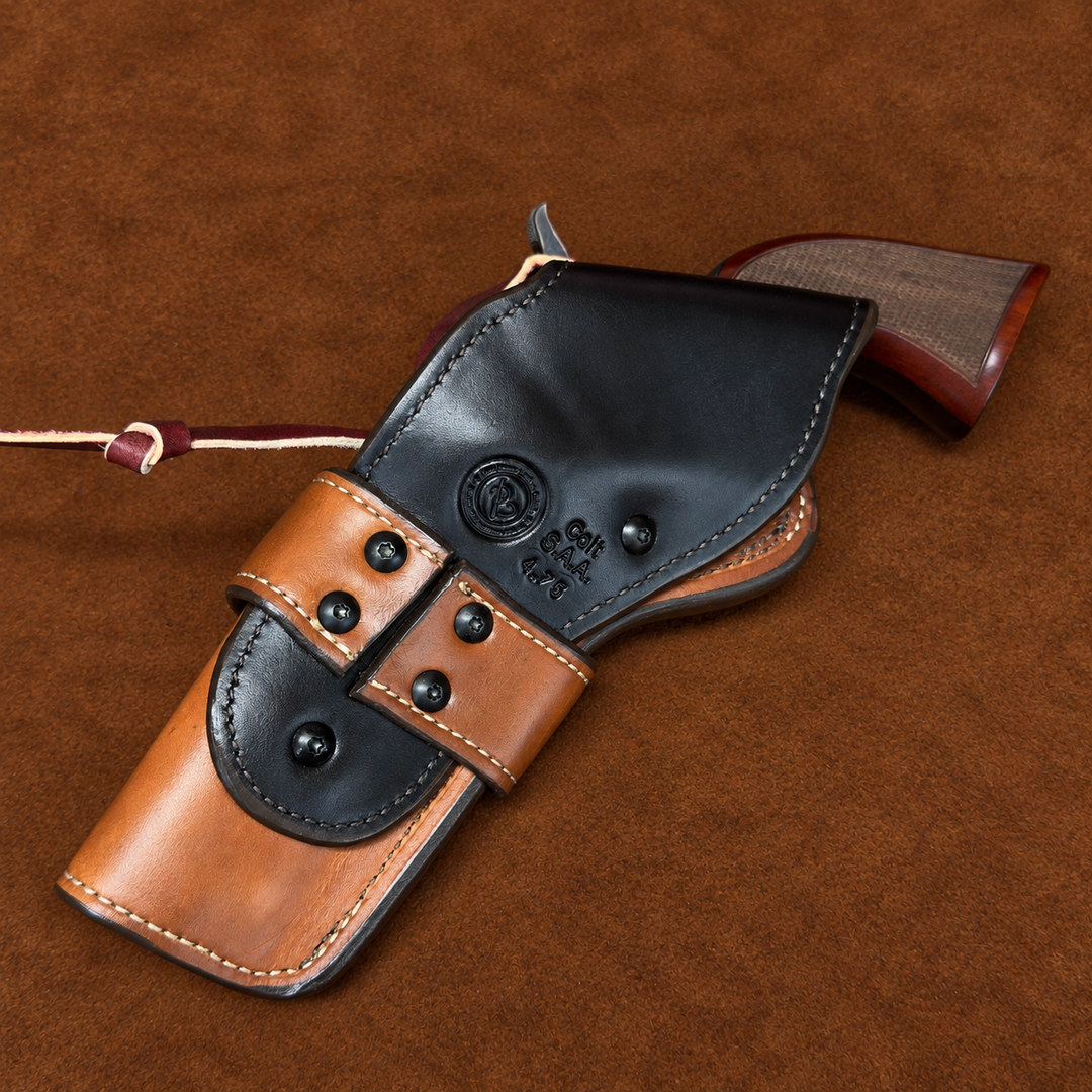 *In Stock* RH Cross Draw Rancher Holster Colt SAA &amp; Clones 4.75" - Saddle Oil Finish