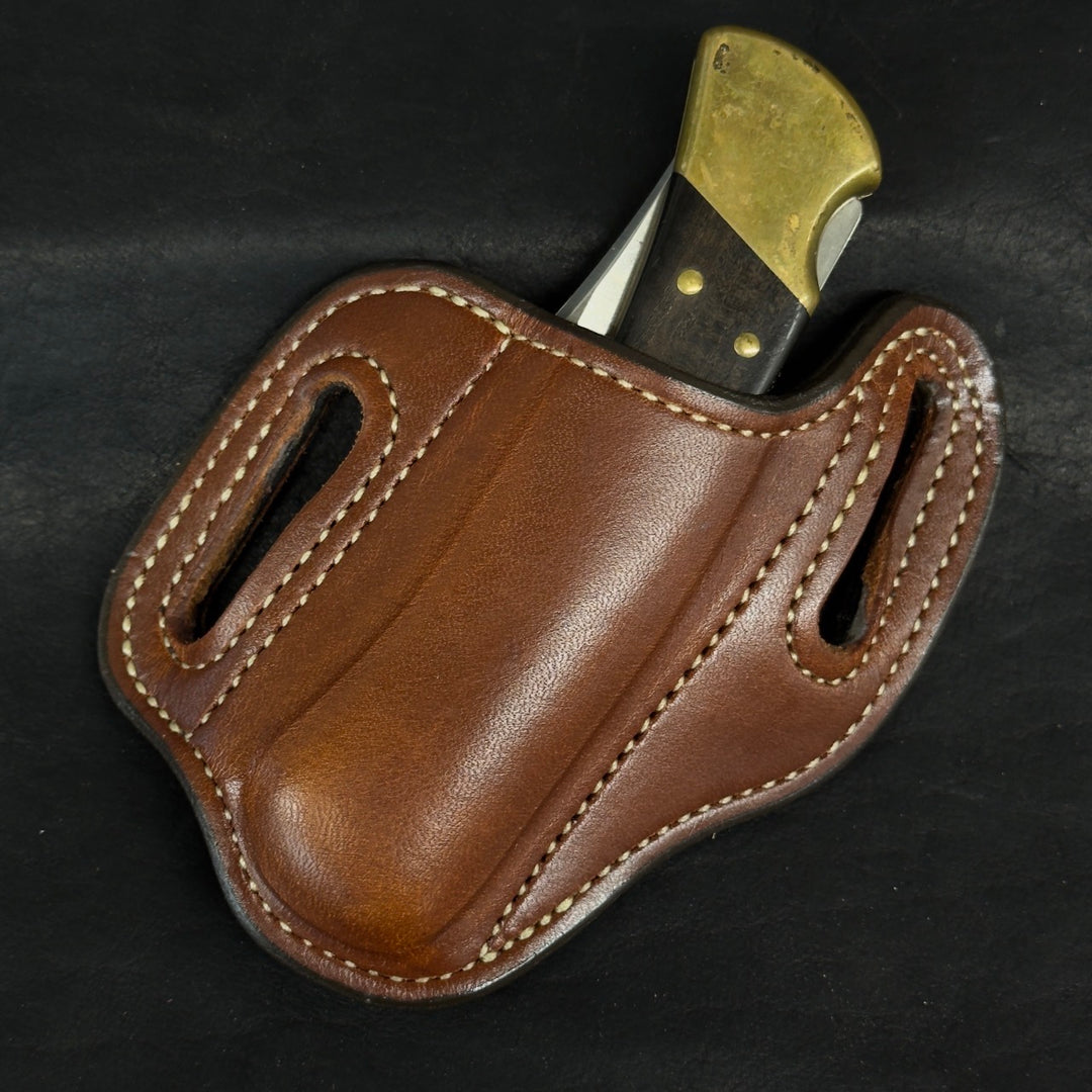 *In Stock* RH Slant Knife Sheath - Buck 110/Large Folding Knife