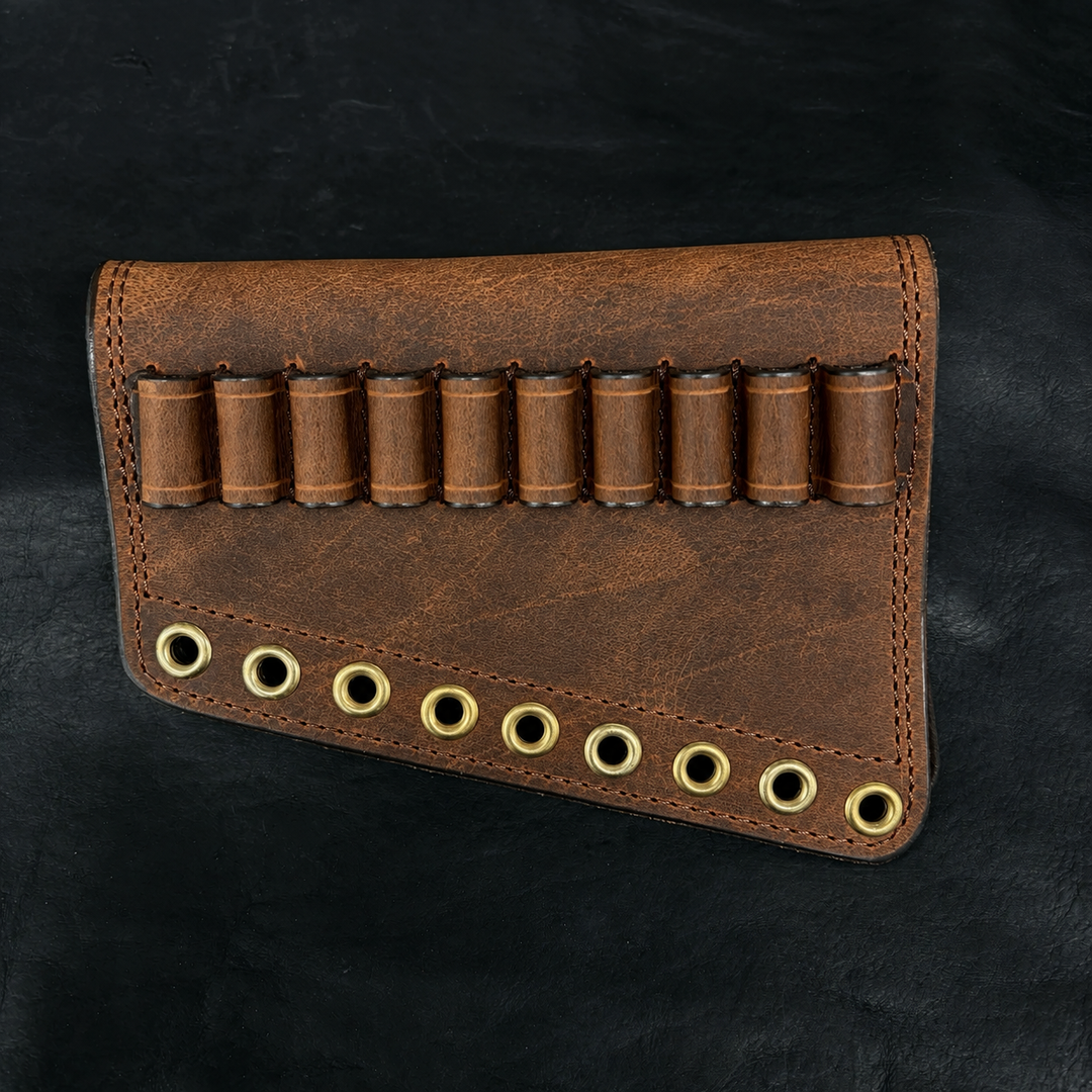 *In Stock* Leather Butt-Cover w/Ammo Loops - Lever-Action Rifles Winchester, Marlin, Henry, Rossi