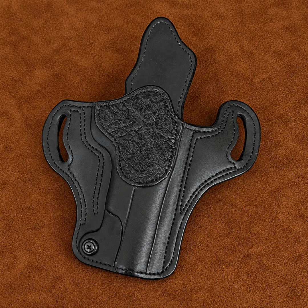 *In Stock* RH Ironside Holster 1911 5" Optic Ready Black w/Black Genuine Super Exotic Trim