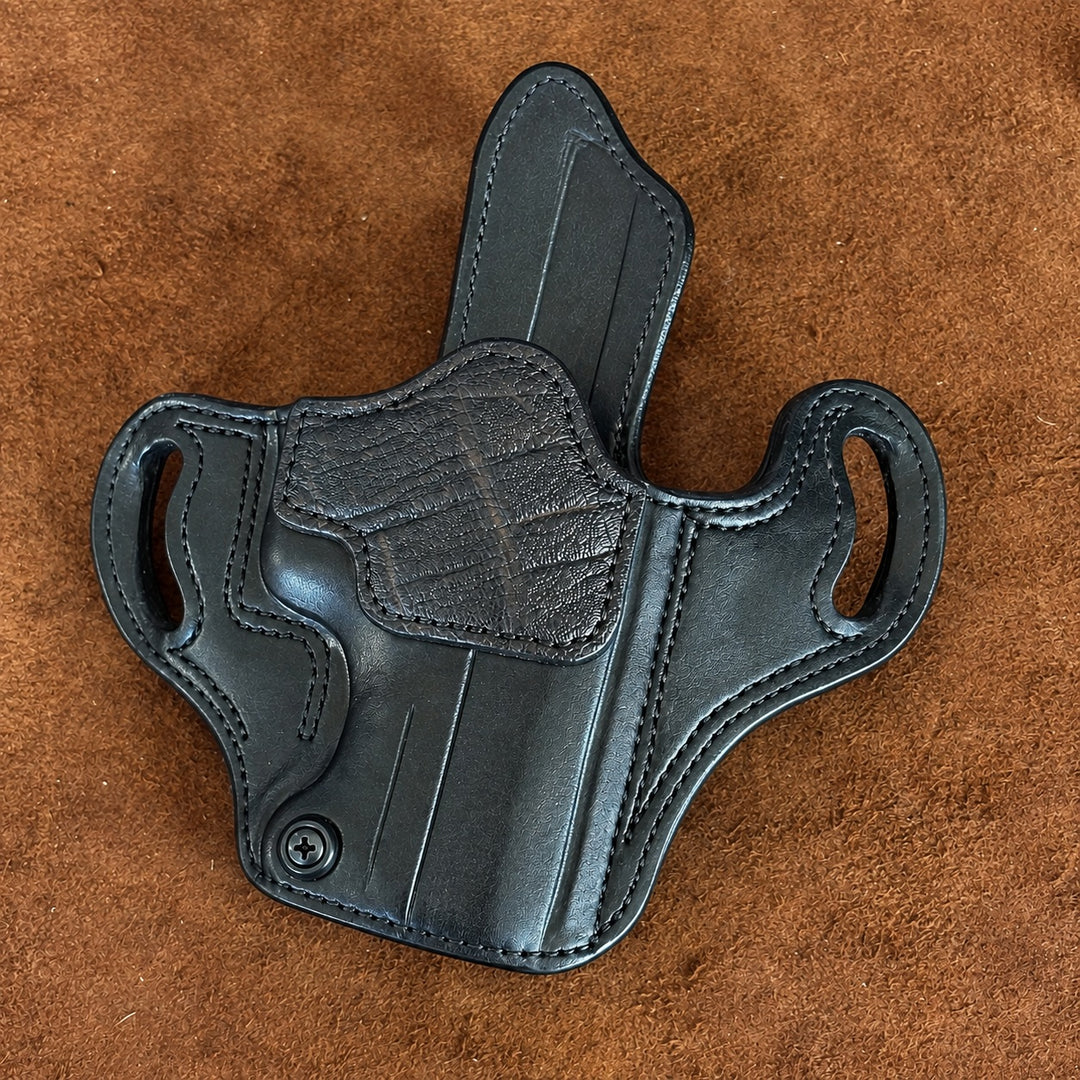 *In Stock* RH Ironside Holster Staccato P4 Optic Ready w/ Rail Black w/ Black Genuine Super Exotic Trim