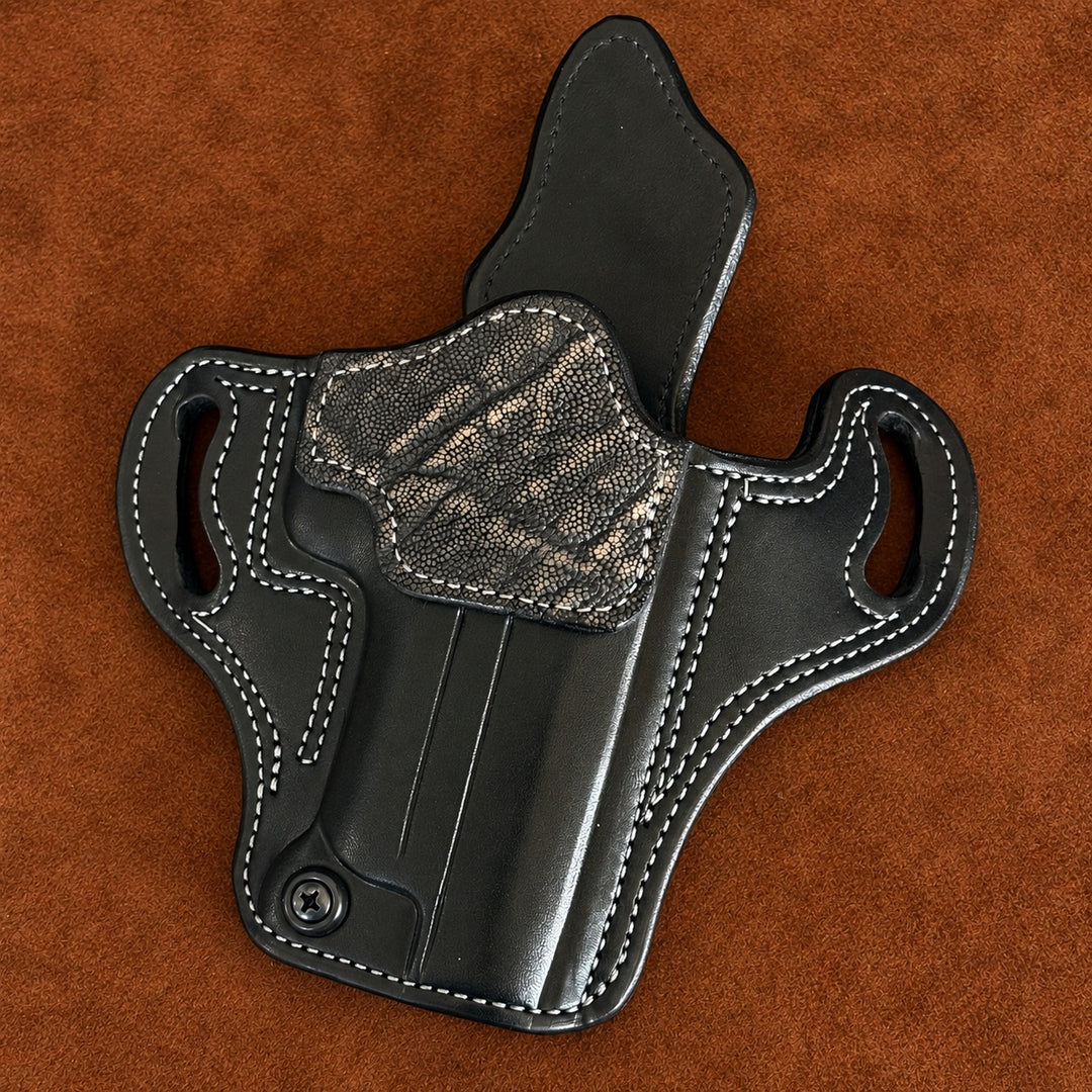 *In Stock* RH Ironside Holster Staccato P/ Springfield DS Prodigy 4.25" Optic Ready w/ Rail Black w/ Super Exotic Trim