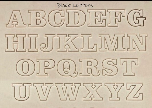Sample of letter font