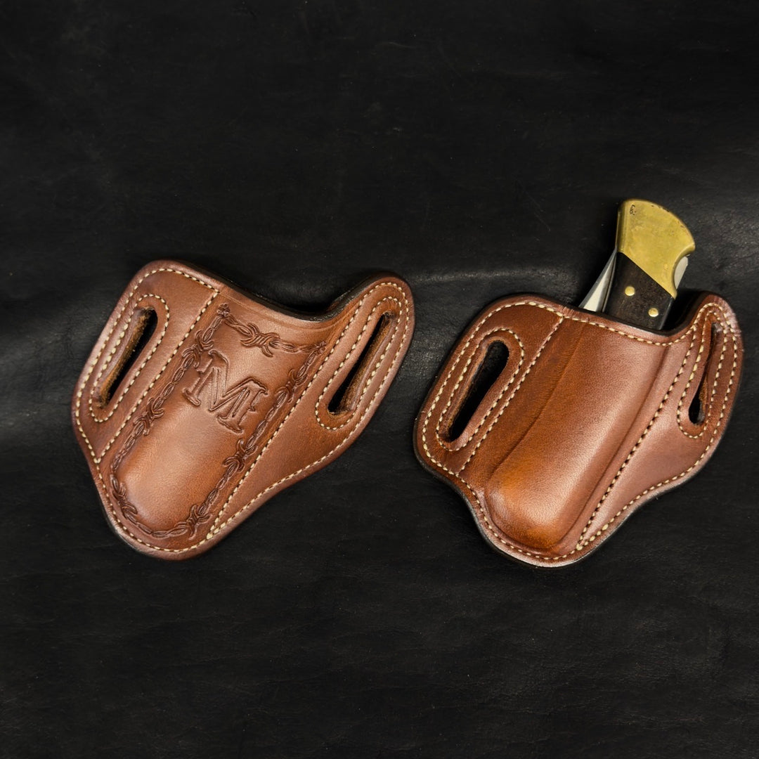 *In Stock* RH Slant Knife Sheath - Buck 110/Large Folding Knife