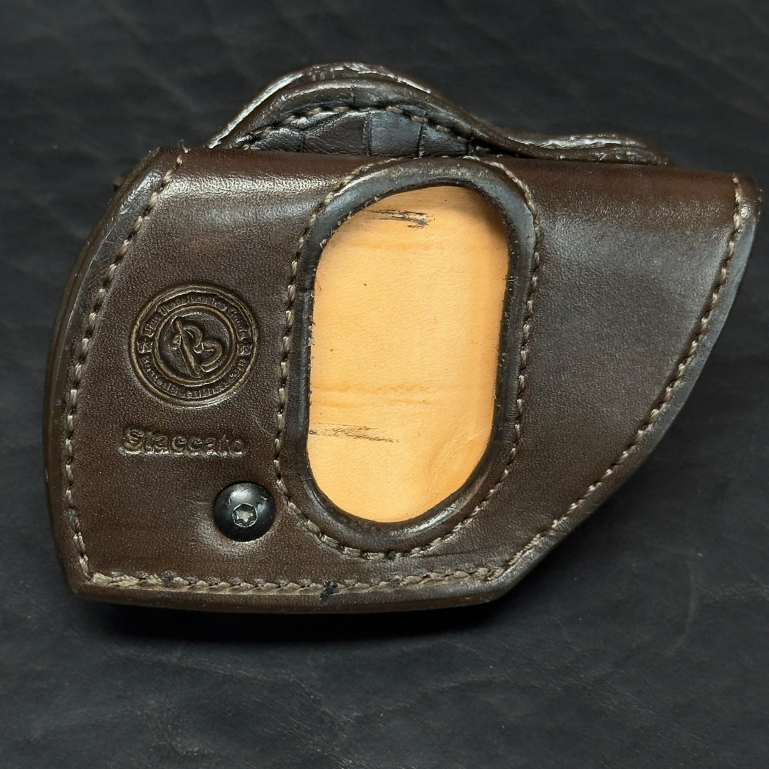 *In Stock* RH BBQ Holster - Staccato - Dark Chocolate Genuine Super Exotic
