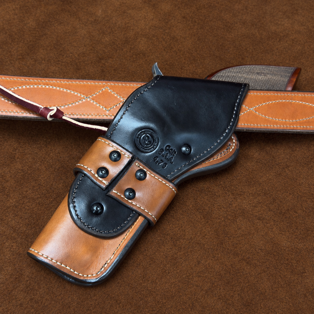 *In Stock* RH Cross Draw Rancher Holster Colt SAA &amp; Clones 4.75" - Saddle Oil Finish