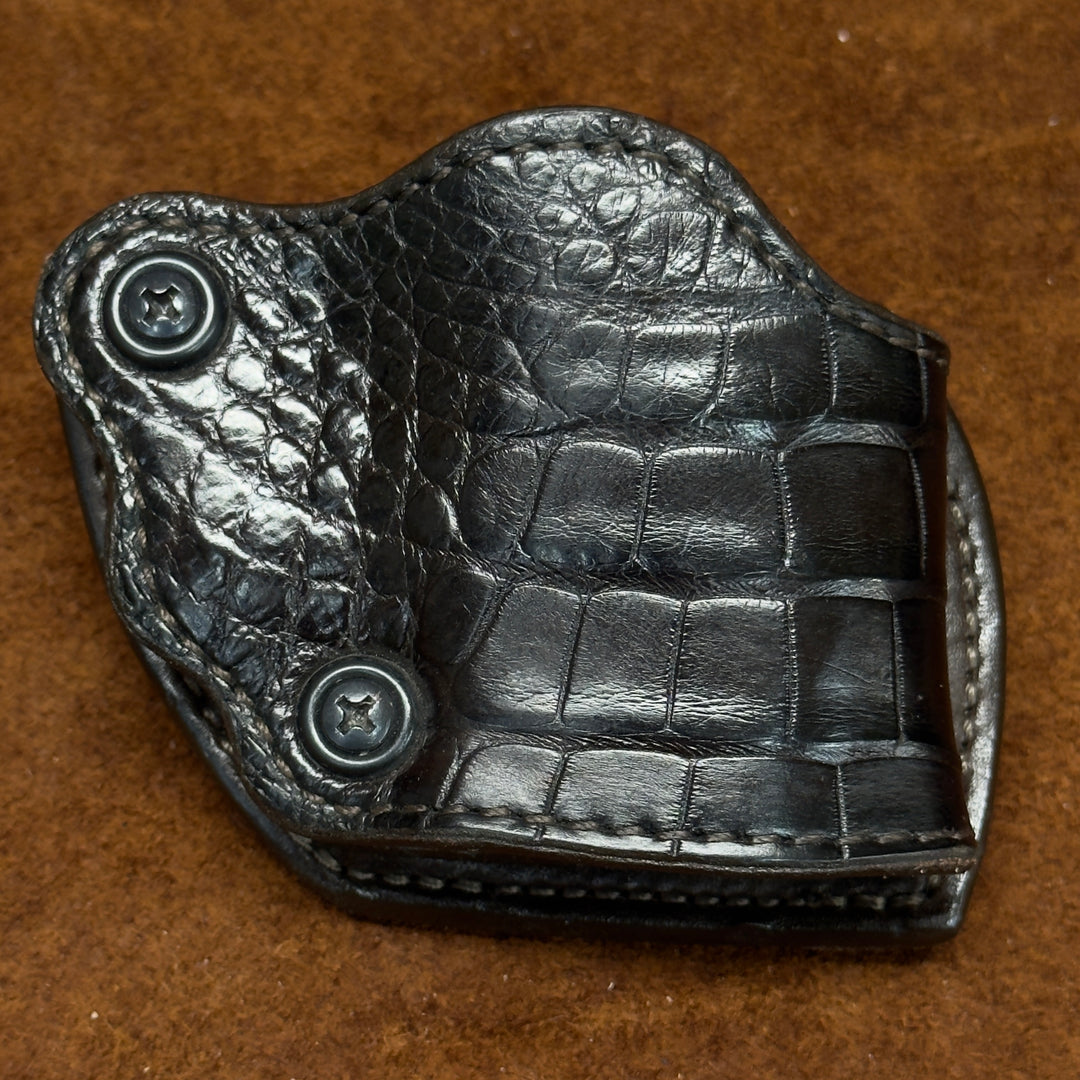*In Stock* RH BBQ Holster - Staccato - Dark Chocolate Genuine Super Exotic