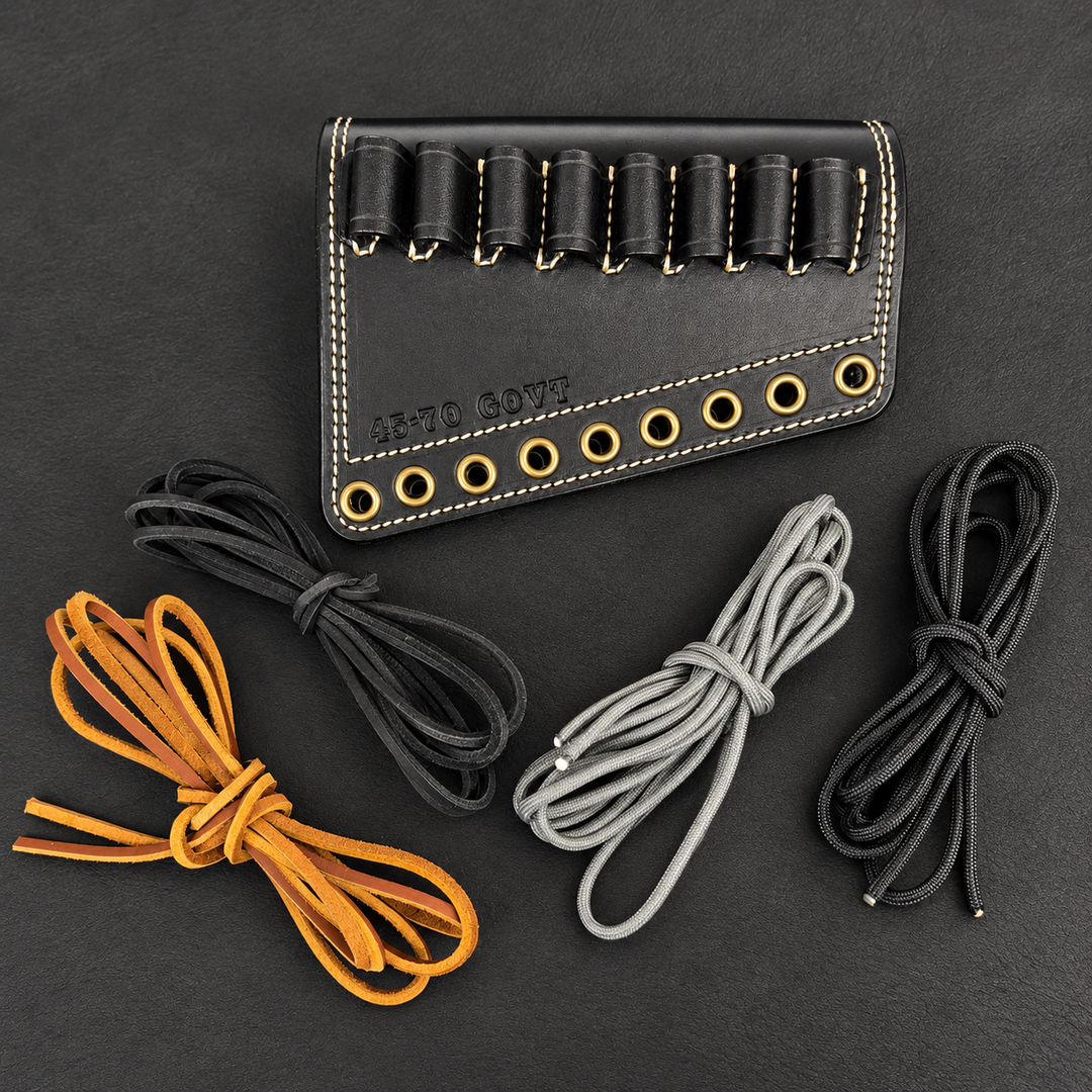 *In Stock* Leather Butt-Cover w/Ammo Loops - Lever-Action Rifles Winchester, Marlin, Henry, Rossi