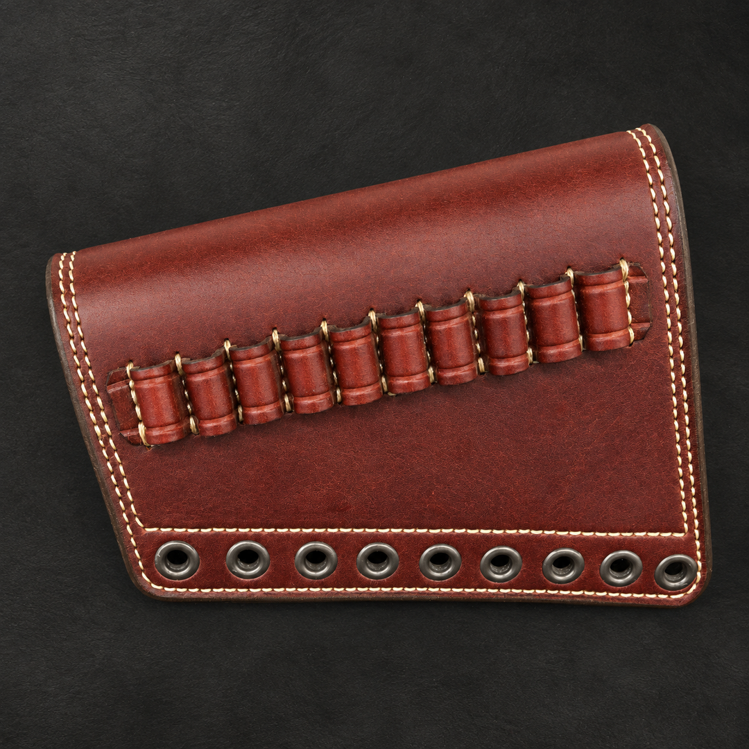 *In Stock* Leather Butt-Cover w/Ammo Loops - Lever-Action Rifles Winchester, Marlin, Henry, Rossi