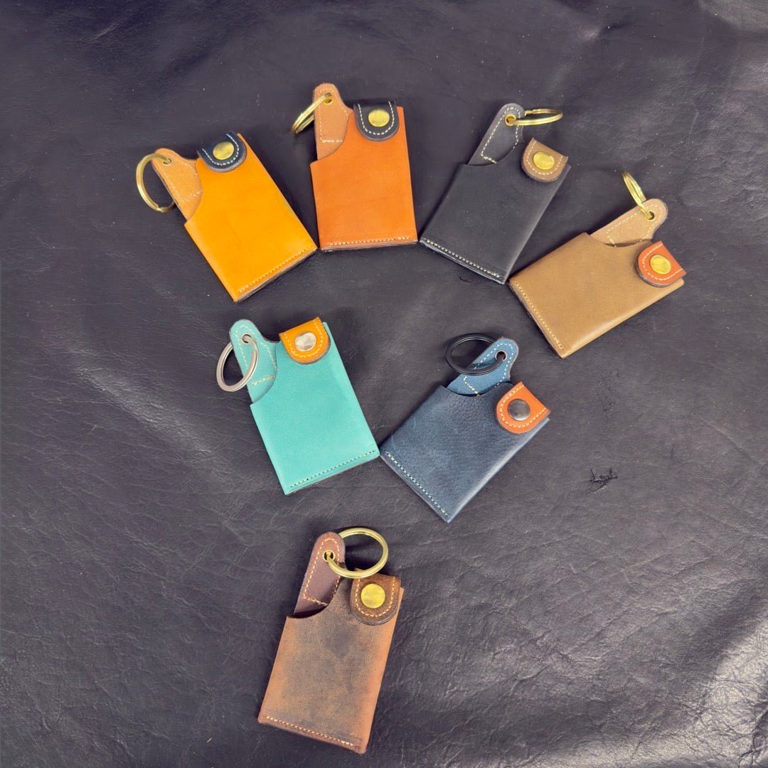 Beach Wallet – Leather Card & Cash Holder - Busted B Leather