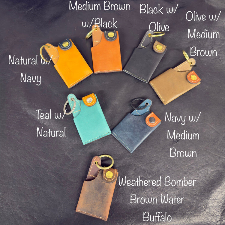 Beach Wallet – Leather Card & Cash Holder - Busted B Leather