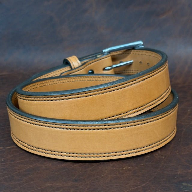 *In Stock* 1.5" Double Stitch Carry Belt - Busted B Leather