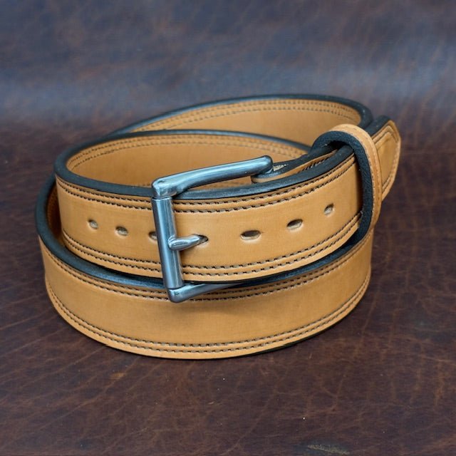 *In Stock* 1.5" Double Stitch Carry Belt - Busted B Leather