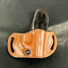 *Ammo Depot* ITEM #: 204 RH Belt Slide Holster S&W Bodyguard 380 2.0 Saddle Oil Finish w/Natural Stitch