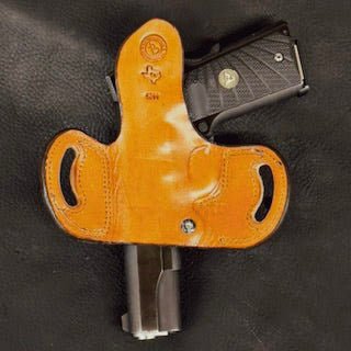 *In Stock* Belt Slide Unlined Holster 1911 All Barrel Lengths Optic Ready - Busted B Leather