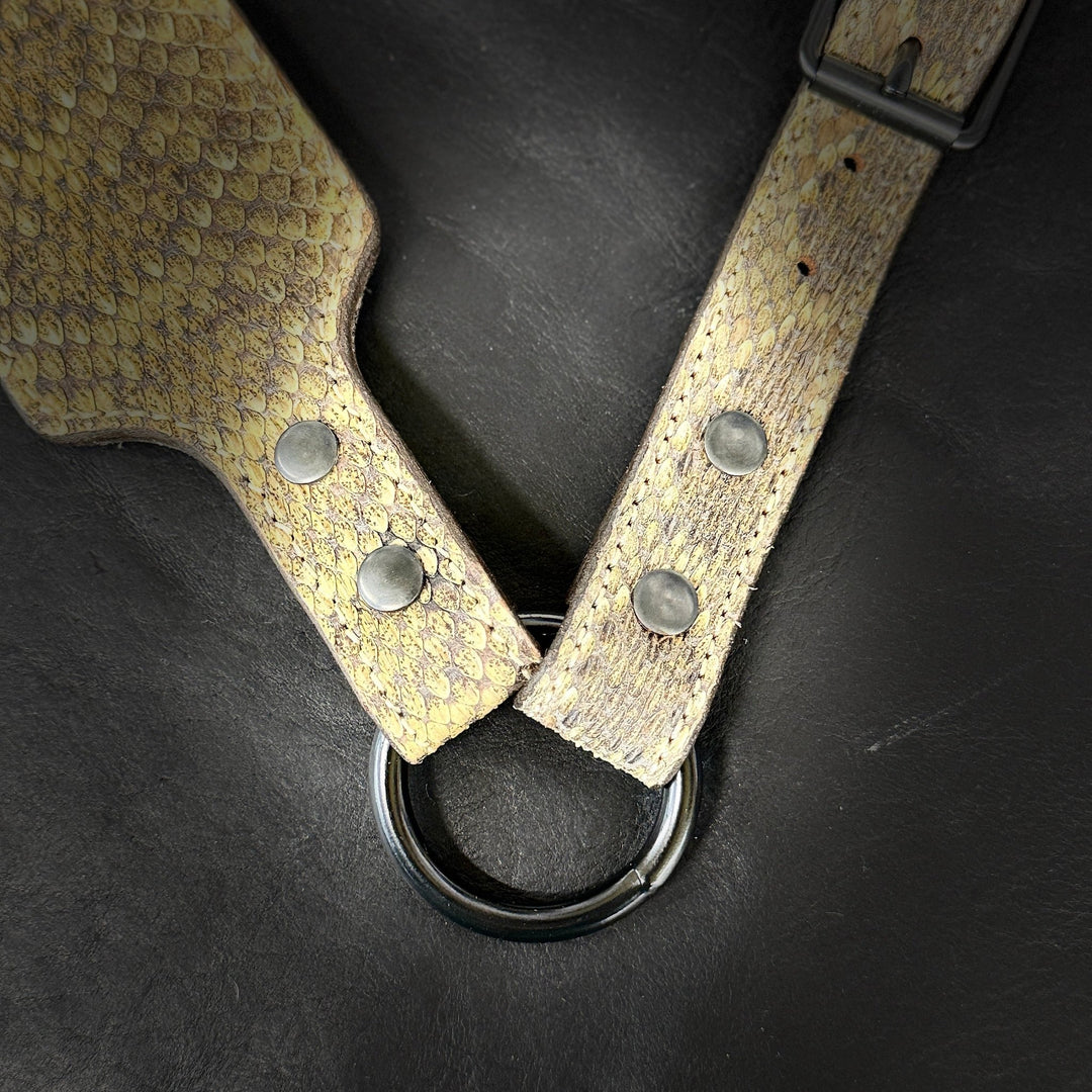 *In Stock* Exotic Rifle Sling - Genuine Diamondback Rattlesnake or Python - Busted B Leather