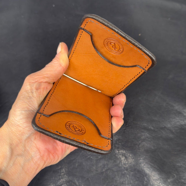 *In Stock* Front Pocket Money Clip Wallet Genuine Elephant - Busted B Leather
