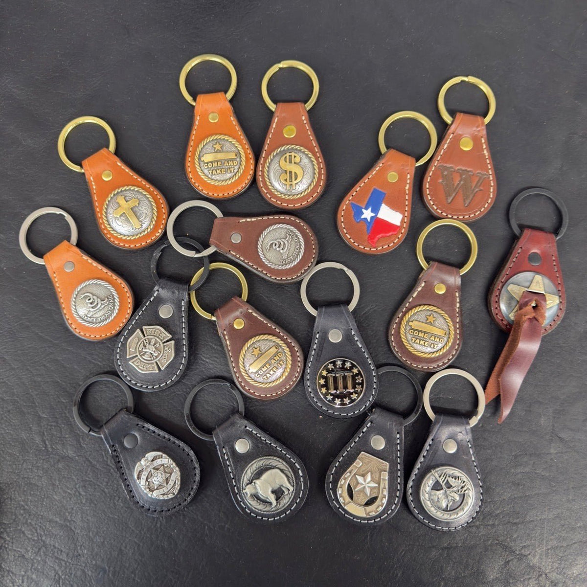 *In Stock* Leather Key Fob - Busted B Leather