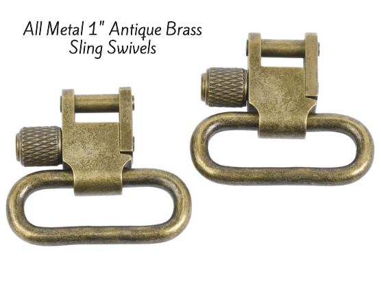 *In Stock* Leather Rifle Sling &amp; RH Butt Cover Bundle – Black Bison Leather, .45-70 Ammo Loops
