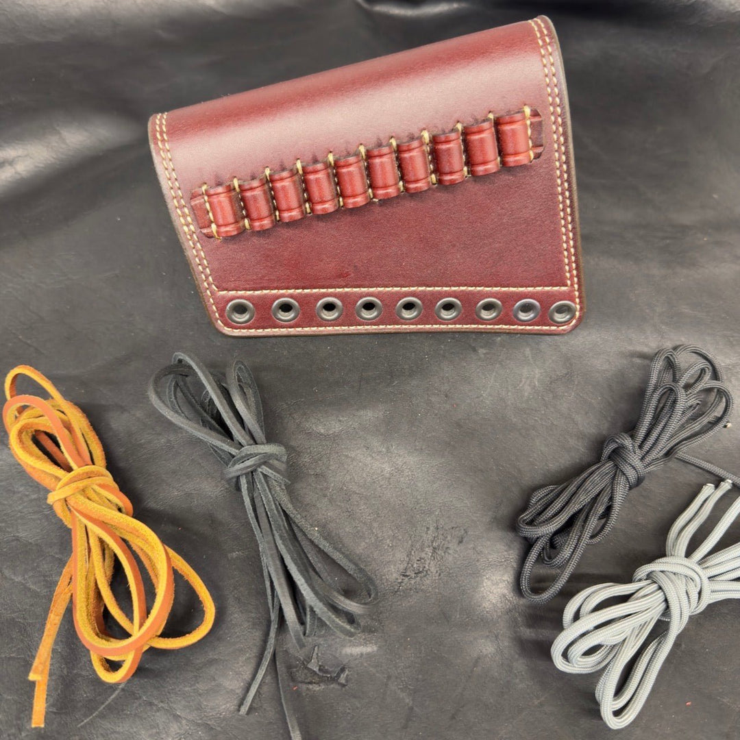 *In - Stock* LH Leather Butt Cover Havana w/Natural .357 Mag - Busted B Leather