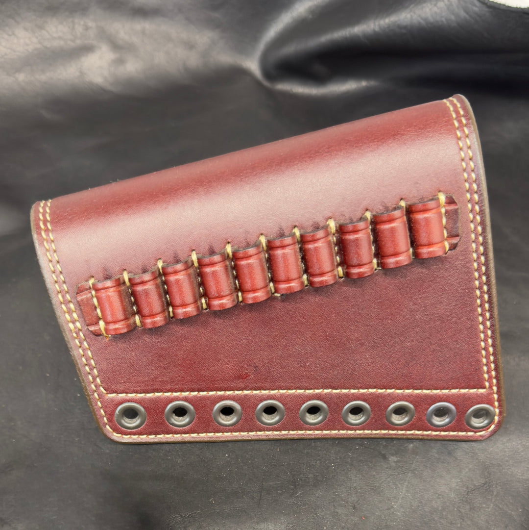 *In - Stock* LH Leather Butt Cover Havana w/Natural .357 Mag - Busted B Leather