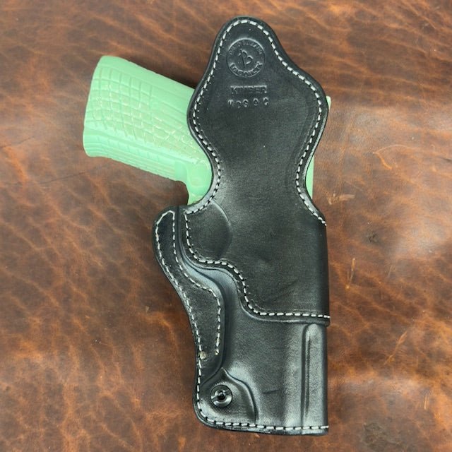 *In Stock* LH Side/RH SOB IWB Kimber KDS 9C Black w/Silver Stitch &amp; DTOM or 2A 1776 Metal Belt Clip