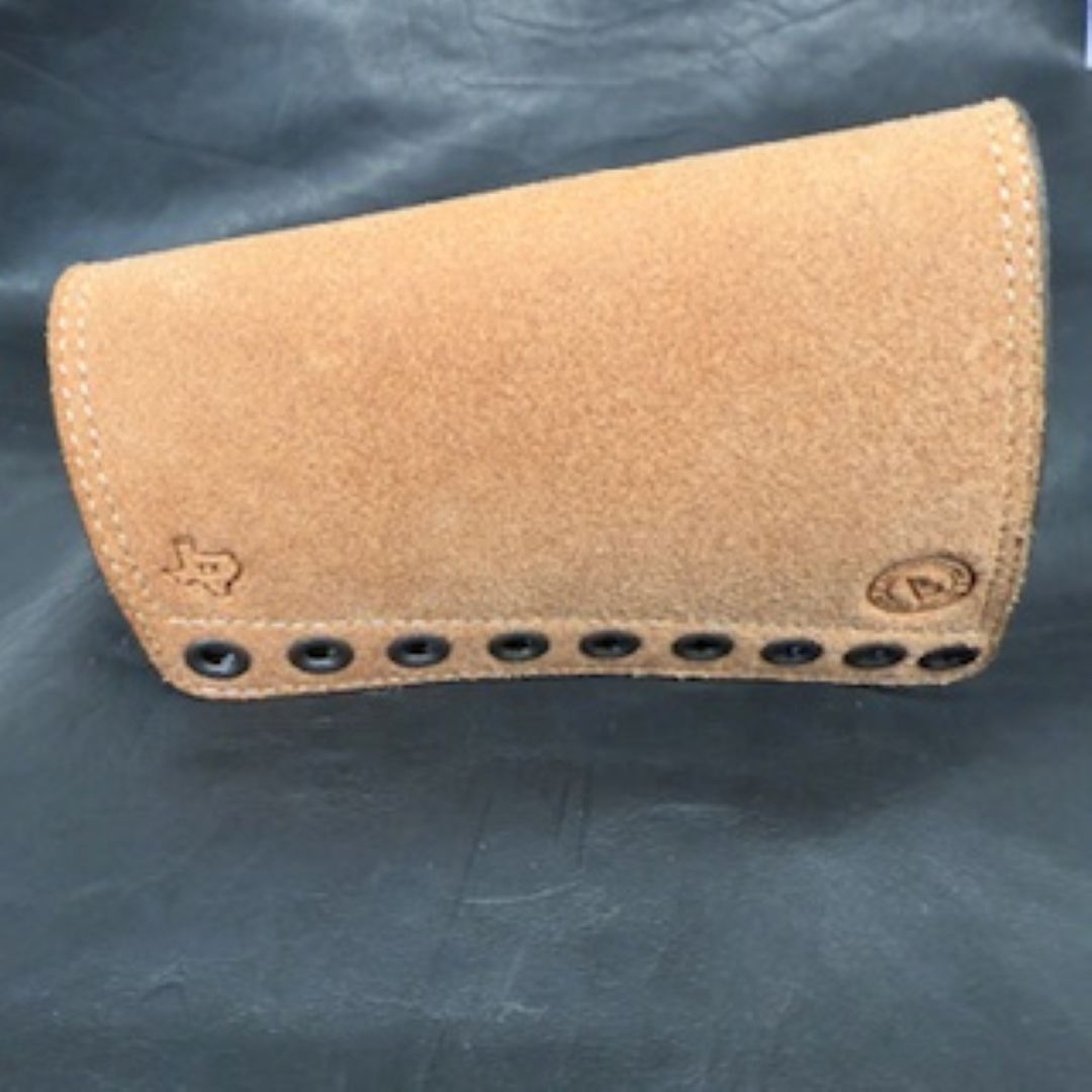 *In Stock* RH Leather Butt-Cover w/.30-30 Loops – Saddle Oil Rough Out for Lever Guns