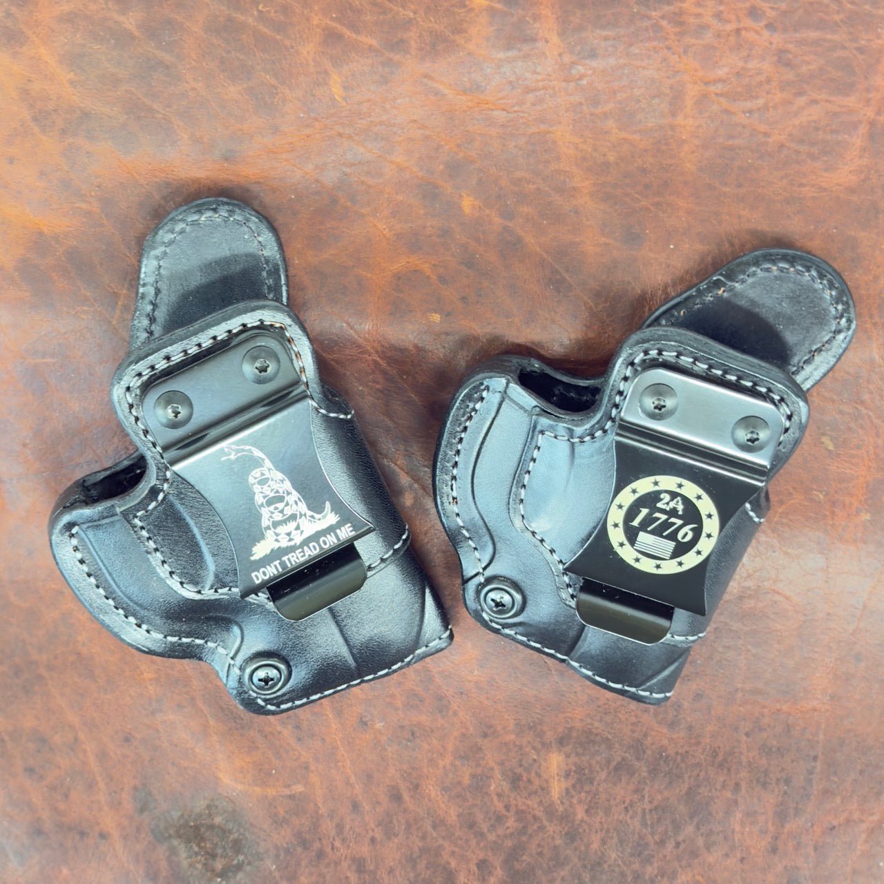 *In Stock* RH Side/LH SOB IWB for Bond Arms Cyclops w/Metal Belt Clip - Busted B Leather