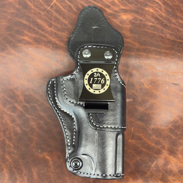 *In Stock* RH Side/LH SOB IWB Kimber KDS 9C Black w/Silver Stitch &amp; DTOM or 2A 1776 Metal Belt Clip