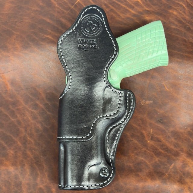 *In Stock* RH Side/LH SOB IWB Kimber KDS 9C Black w/Silver Stitch &amp; DTOM or 2A 1776 Metal Belt Clip