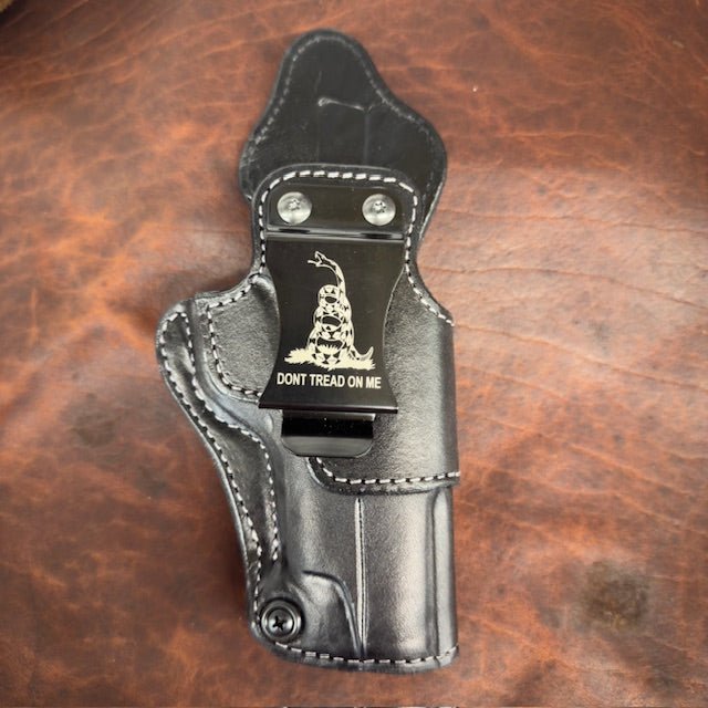 *In Stock* RH Side/LH SOB IWB Kimber KDS 9C Black w/Silver Stitch &amp; DTOM or 2A 1776 Metal Belt Clip