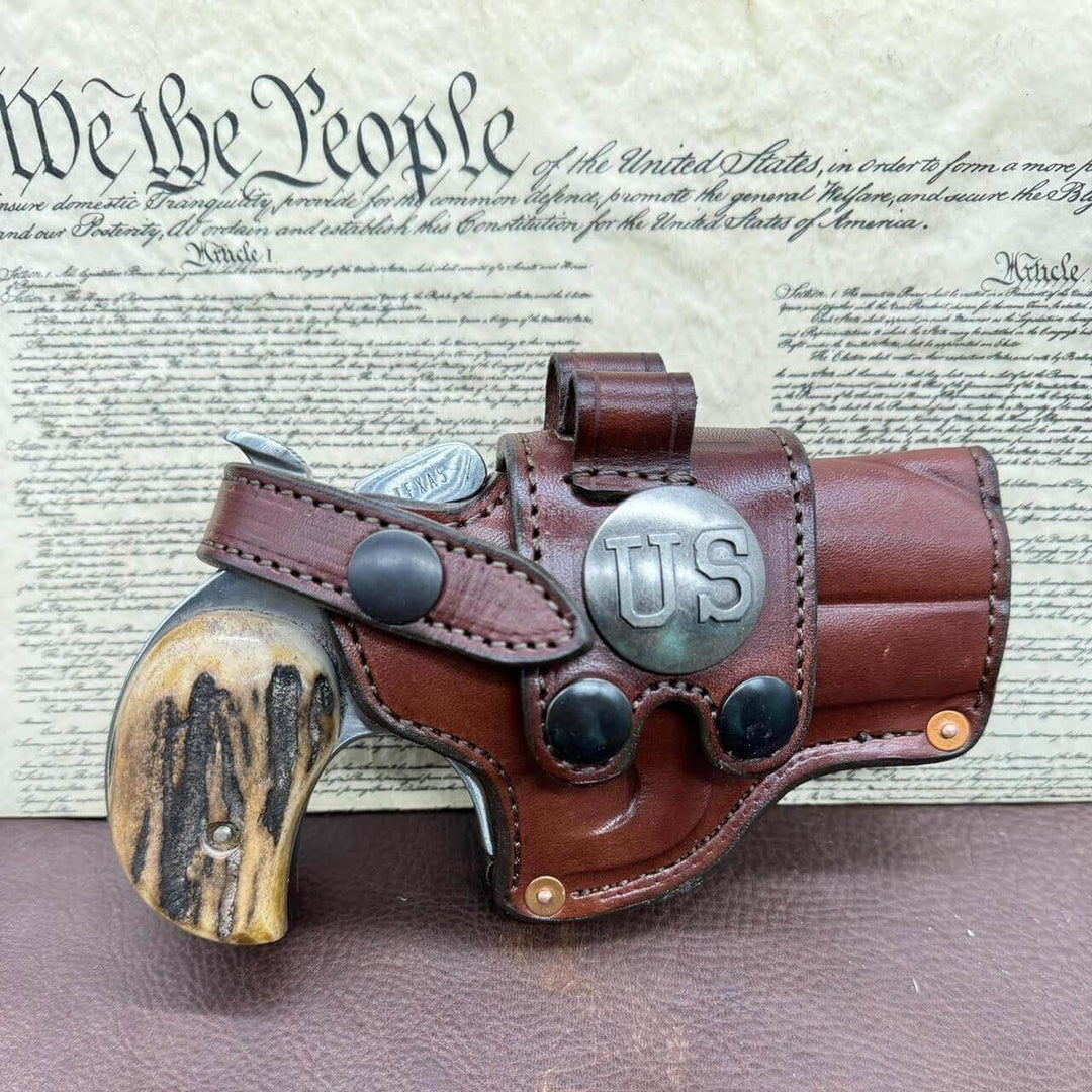 *In Stock* RH Sidewinder Holster for Bond Arms 3", 3.5", 4.25", or 6" .45 .410 U.S. Concho &amp; 2 Ammo Loops