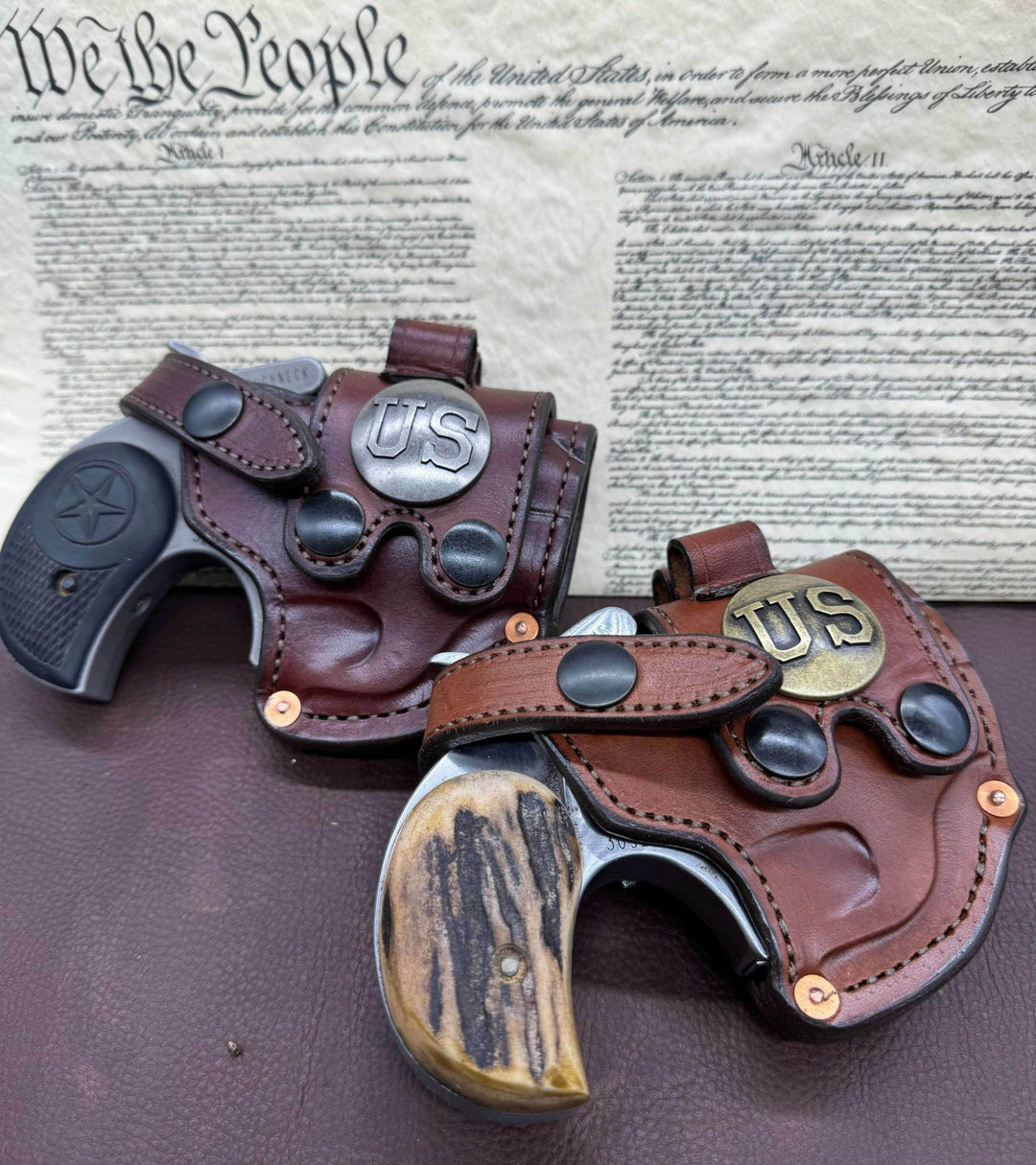*In Stock* RH Sidewinder Holster for Bond Arms 3", 3.5", 4.25", or 6" .45 .410 U.S. Concho &amp; 2 Ammo Loops