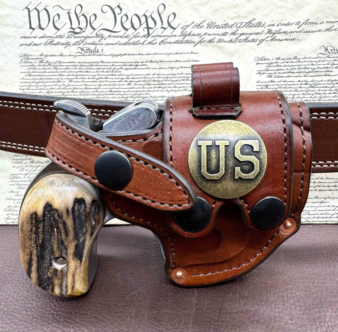 *In Stock* RH Sidewinder Holster for Bond Arms 3", 3.5", 4.25", or 6" .45 .410 U.S. Concho &amp; 2 Ammo Loops