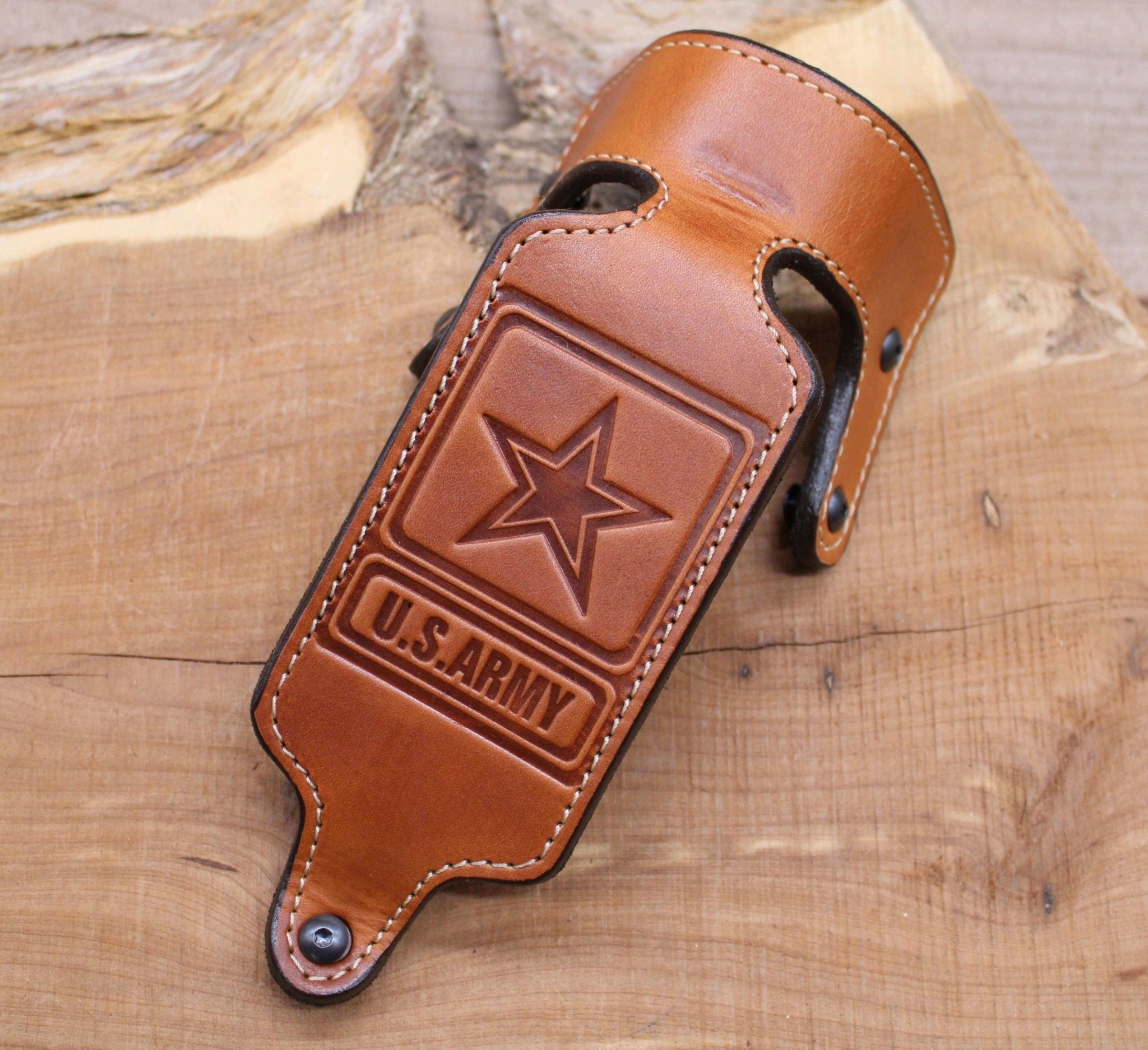 *In Stock* Raptor F1 Forend Strap for Mossberg & Remington TAC 870, Saddle Oil, US Army Stamp
