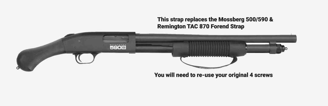 *Made to Order* Corn Cob Leather Forend Strap – Fits Mossberg &amp; Remington Shotguns