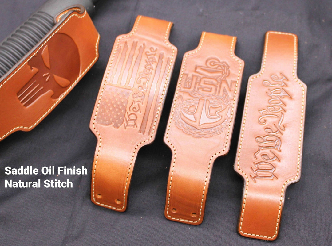 *Made to Order* Corn Cob Leather Forend Strap – Fits Mossberg &amp; Remington Shotguns