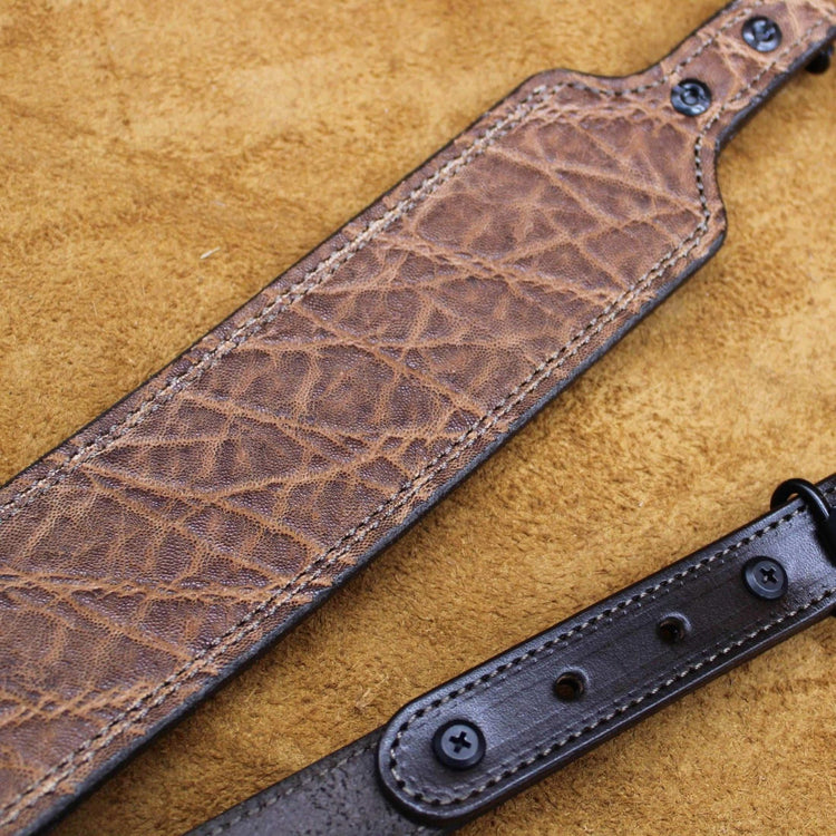 *Made to Order* Exotic Rifle Sling Safari Brown Elephant Brown