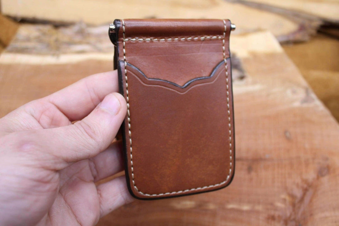 *Made to Order* Front Pocket Money Clip Wallet Saddle Oil Finish