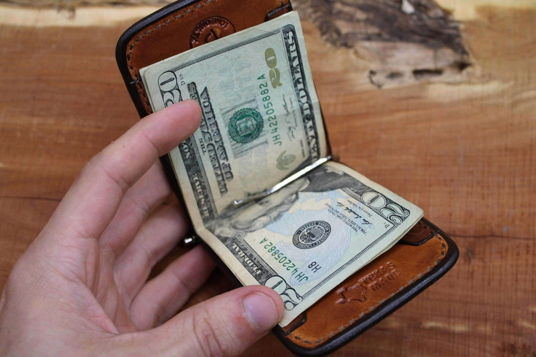 *Made to Order* Front Pocket Money Clip Wallet Saddle Oil Finish