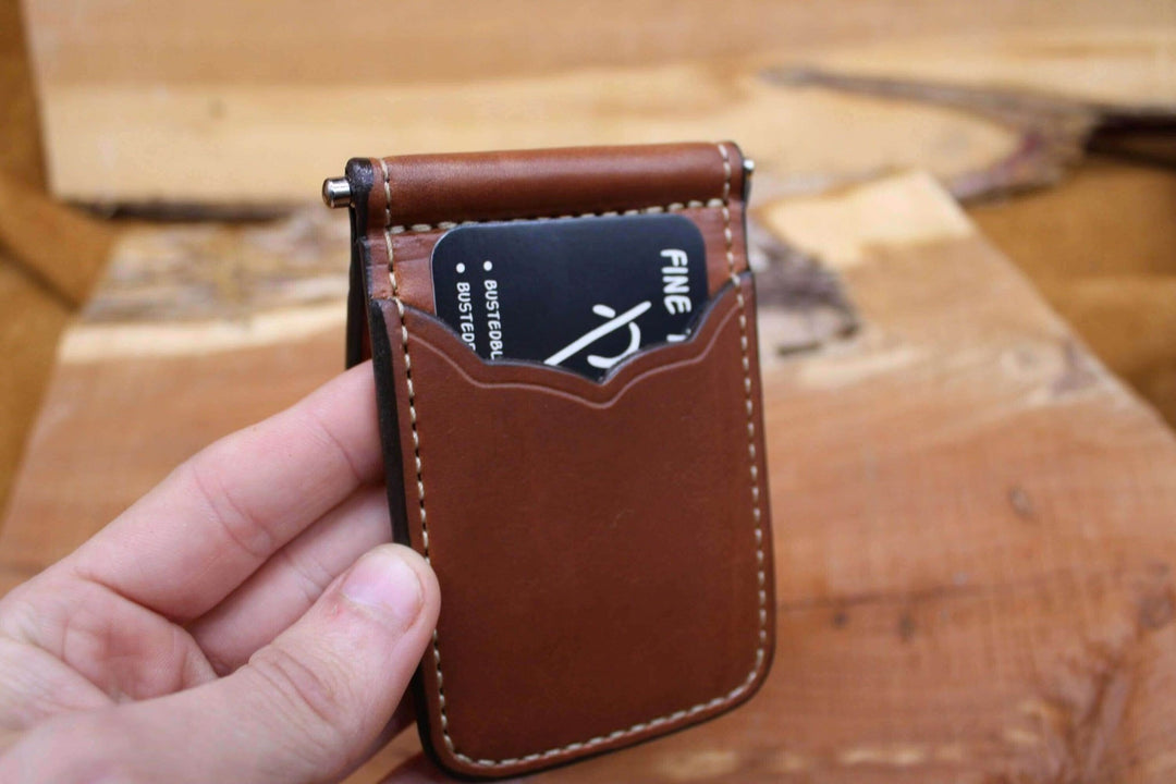 *Made to Order* Front Pocket Money Clip Wallet Saddle Oil Finish