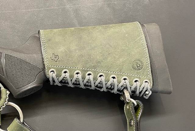 *Made to Order* Leather Butt-Cover w/Ammo Loops for Lever Action Guide Guns Marlin, Henry, Chiappa, S&amp;W in Genuine Water Buffalo