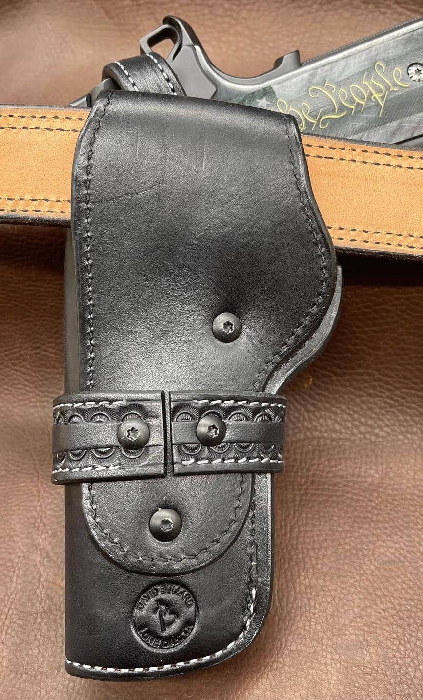 *Made to Order* LH/RH Rancher Cowboy Holster &amp; Concho w/Belt Loop for 1911s