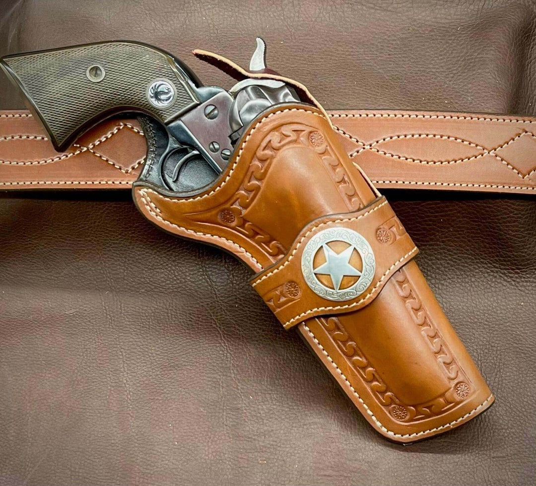 *Made to Order* LH/RH Rancher Cowboy Holster Single or Double Action Revolvers w/Concho